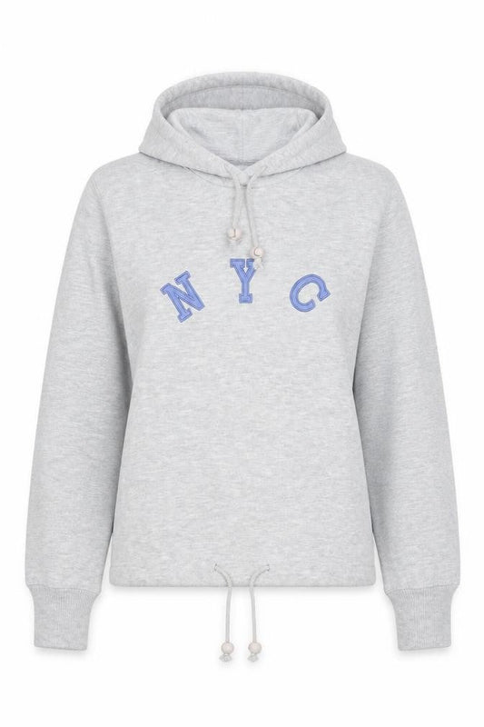 Active Sport Womens Grey Polyester Pullover Hoodie Size S Pullover - NYC Size S-M