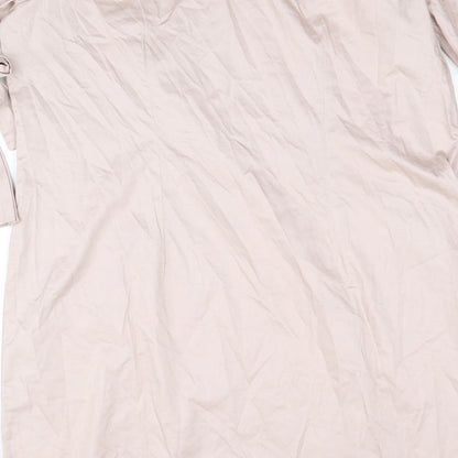 H&M Womens Pink Cotton A-Line Size 16 Off the Shoulder Pullover