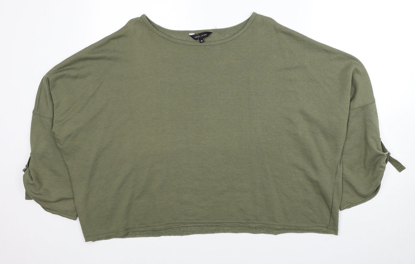 New Look Womens Green Polyester Pullover Sweatshirt Size 18 Pullover