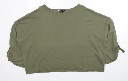 New Look Womens Green Polyester Pullover Sweatshirt Size 18 Pullover