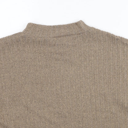Primark Womens Beige High Neck Polyester Pullover Jumper Size 14 - Size 14-16