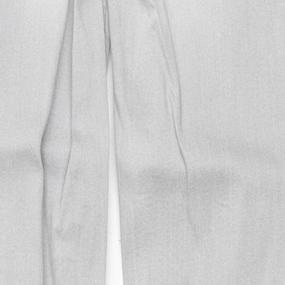 New Look Womens Grey Cotton Skinny Jeans Size 8 Regular Button
