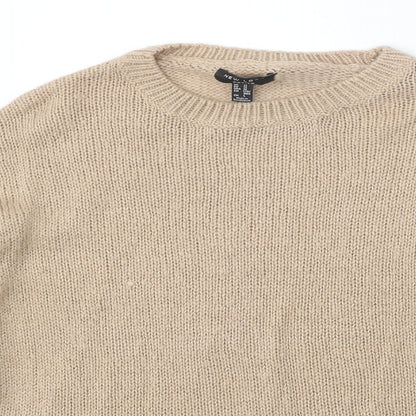 Womens UK Size M New Look Beige Pullover Jumper