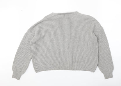 Womens UK Size M PRETTYLITTLETHING Grey Pullover Jumper
