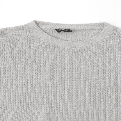 Womens UK Size M PRETTYLITTLETHING Grey Pullover Jumper