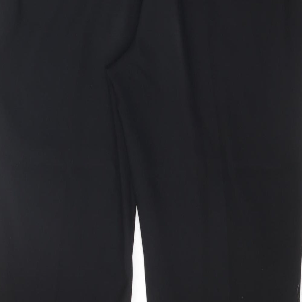 Bonmarché Womens Black Polyester Trousers Size 12 Regular