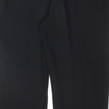 Bonmarché Womens Black Polyester Trousers Size 12 Regular