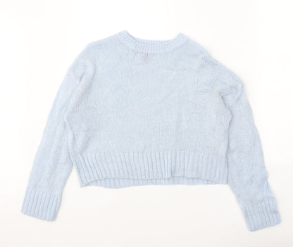 Womens UK Size S New Look Blue Pullover Jumper