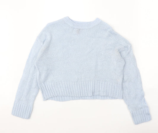 Womens UK Size S New Look Blue Pullover Jumper