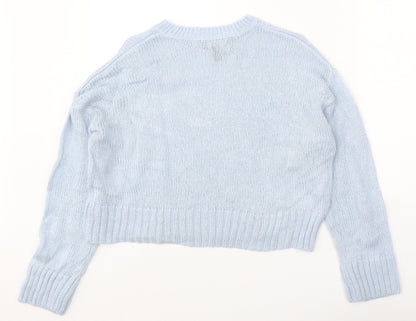 Womens UK Size S New Look Blue Pullover Jumper