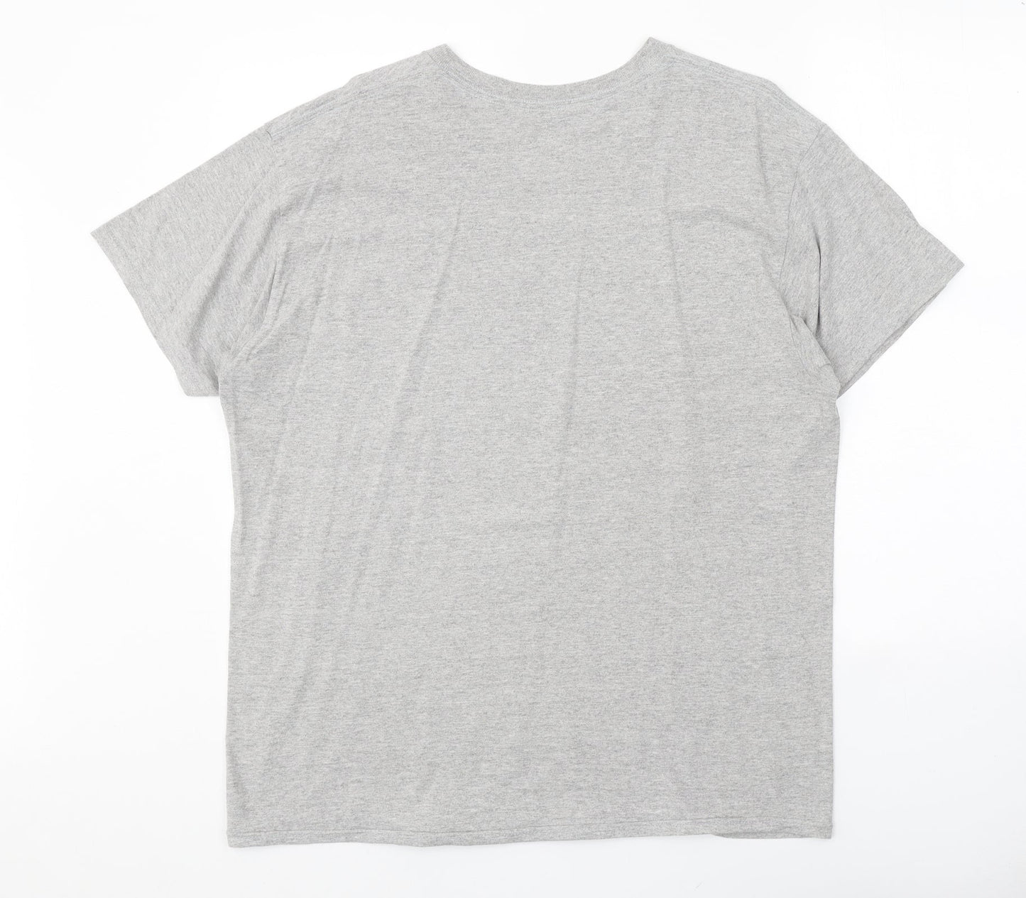 Womens UK Size L Misspap Grey Basic T-Shirt