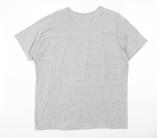 Womens UK Size L Misspap Grey Basic T-Shirt