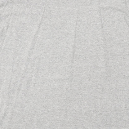 Womens UK Size L Misspap Grey Basic T-Shirt