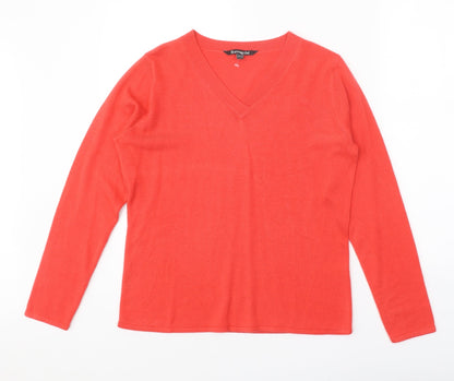 Womens UK Size 12 Bonmarché Red Pullover Jumper