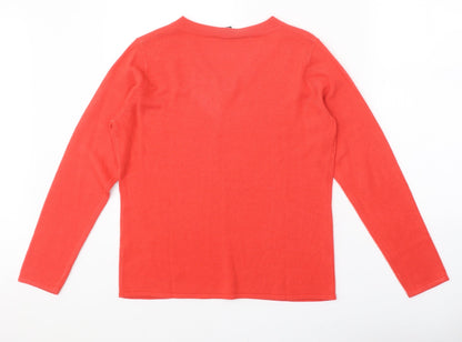 Womens UK Size 12 Bonmarché Red Pullover Jumper