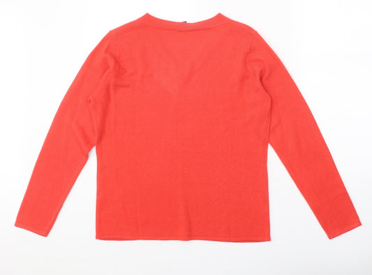 Womens UK Size 12 Bonmarché Red Pullover Jumper