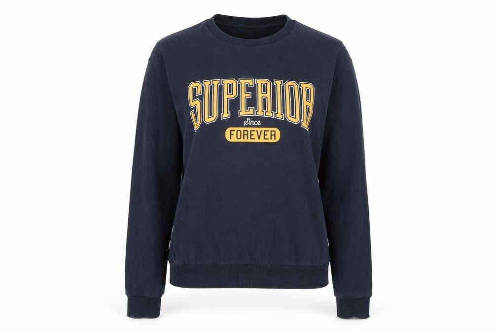 Womens UK Size XS Divided Blue Pullover Sweatshirt
