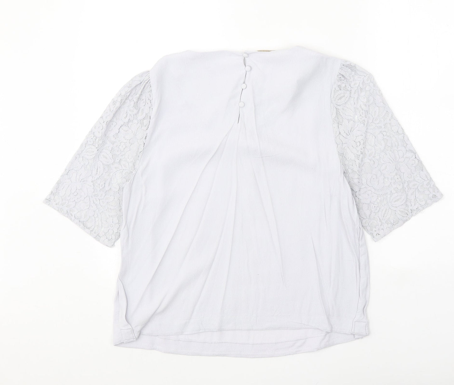 Womens UK Size 14 Monsoon Grey Basic Blouse