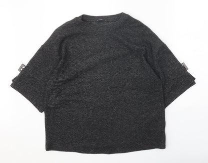 Womens UK Size 10 F&F Grey Pullover Jumper