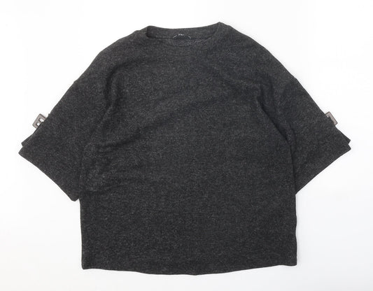 Womens UK Size 10 F&F Grey Pullover Jumper