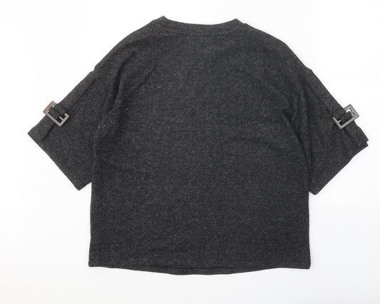 Womens UK Size 10 F&F Grey Pullover Jumper