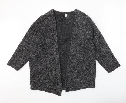 Womens UK Size M Divided Grey Cardigan Jumper