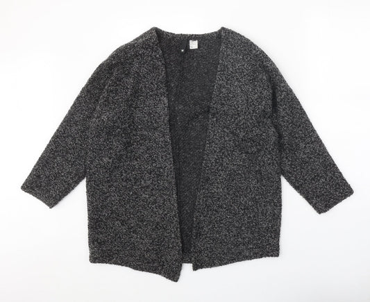 Womens UK Size M Divided Grey Cardigan Jumper