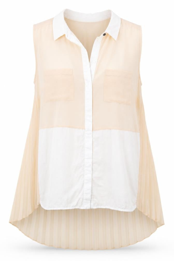 Womens UK Size 16 Warehouse Beige Basic Tank