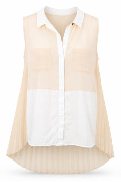Womens UK Size 16 Warehouse Beige Basic Tank