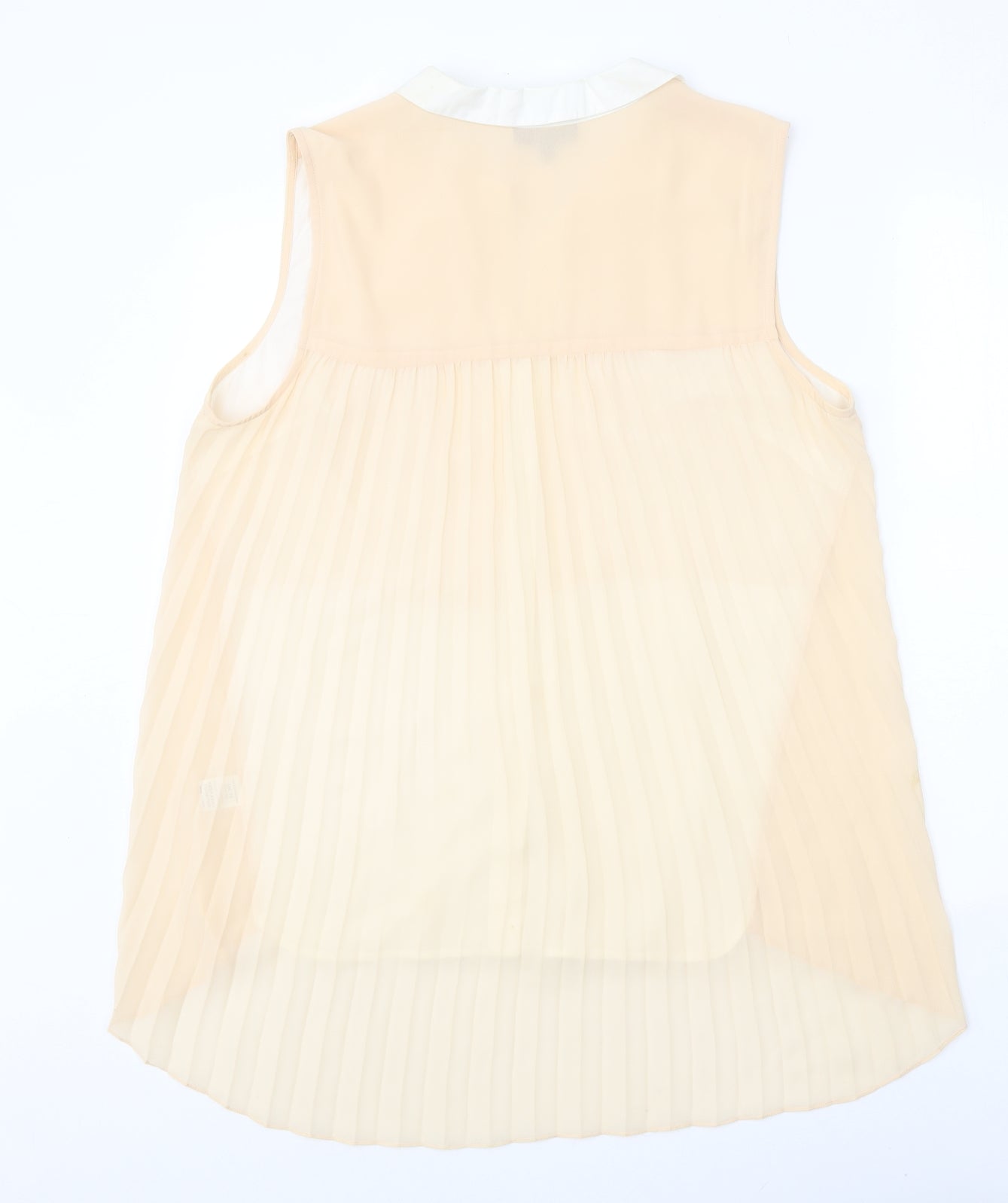Womens UK Size 16 Warehouse Beige Basic Tank