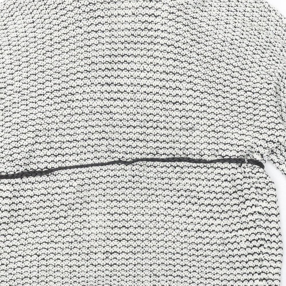 Womens UK Size S New Look White Cardigan Jumper