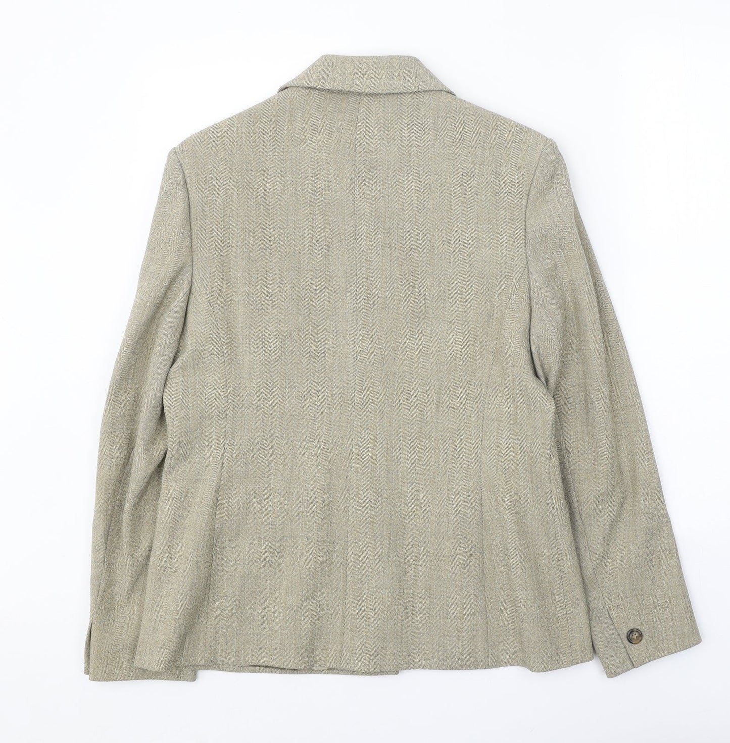 Classics Womens Beige Jacket Size 12 Button