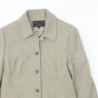 Classics Womens Beige Jacket Size 12 Button