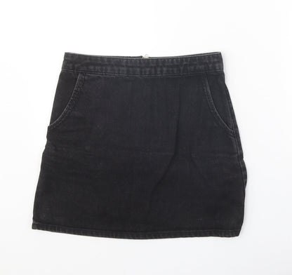 Womens UK Size 25 in Topshop Mini Denim Skirt