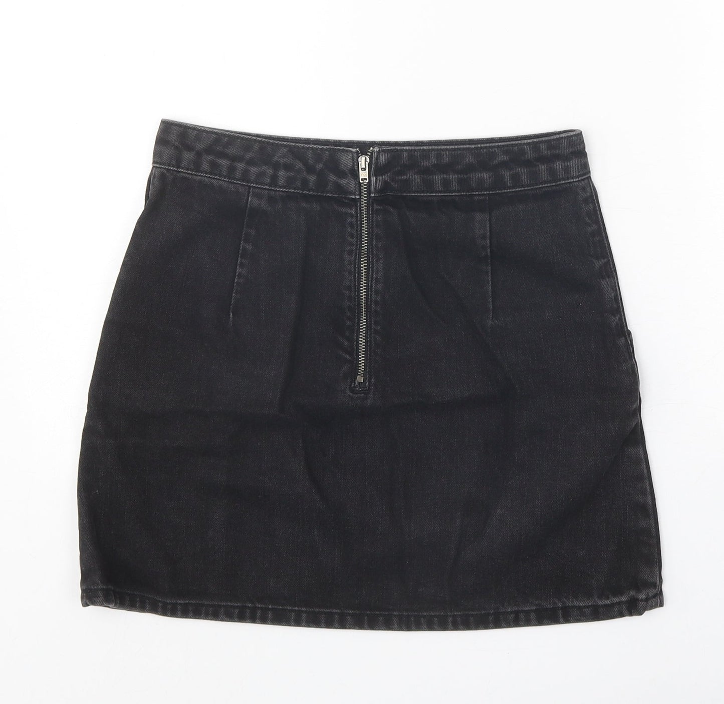 Womens UK Size 25 in Topshop Mini Denim Skirt