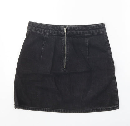 Womens UK Size 25 in Topshop Mini Denim Skirt