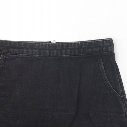 Womens UK Size 25 in Topshop Mini Denim Skirt
