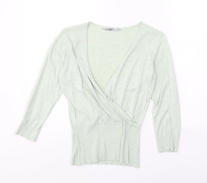 Womens UK Size 12 Republic Green Basic T-Shirt