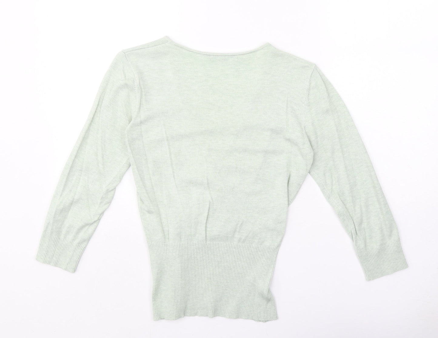 Womens UK Size 12 Republic Green Basic T-Shirt