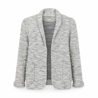 New Look Womens Grey V-Neck Acrylic Cardigan Jumper Size 6