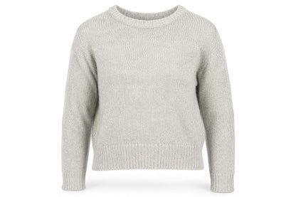New Look Womens Grey Round Neck Acrylic Pullover Jumper Size S
