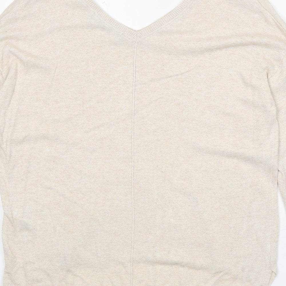 Womens UK Size 12 Marks and Spencer Beige Pullover Jumper