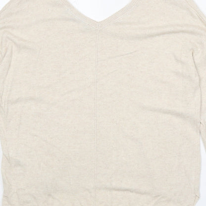 Womens UK Size 12 Marks and Spencer Beige Pullover Jumper