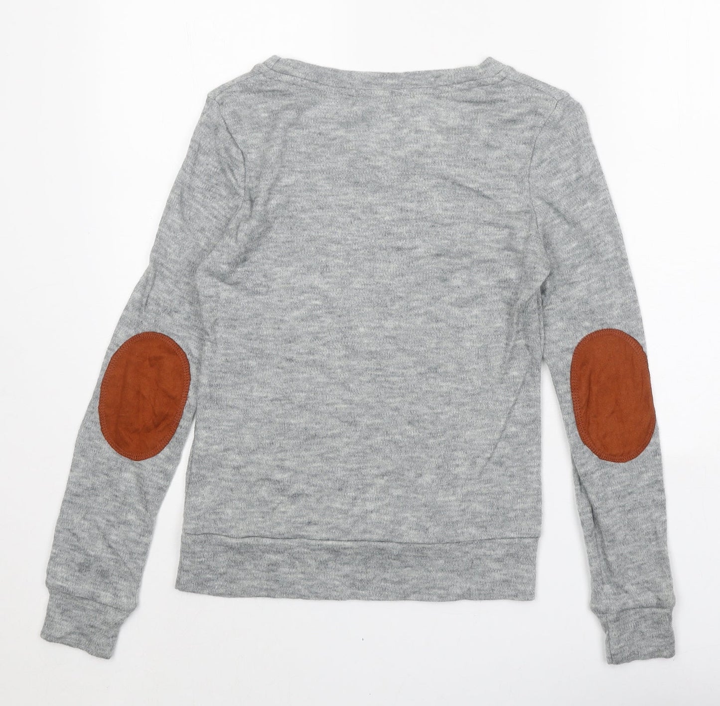 Womens UK Size 8 Glamourous Grey Pullover Jumper