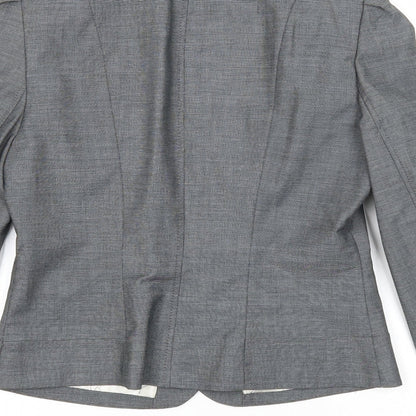 George Womens Grey Jacket Blazer Size 12 Button