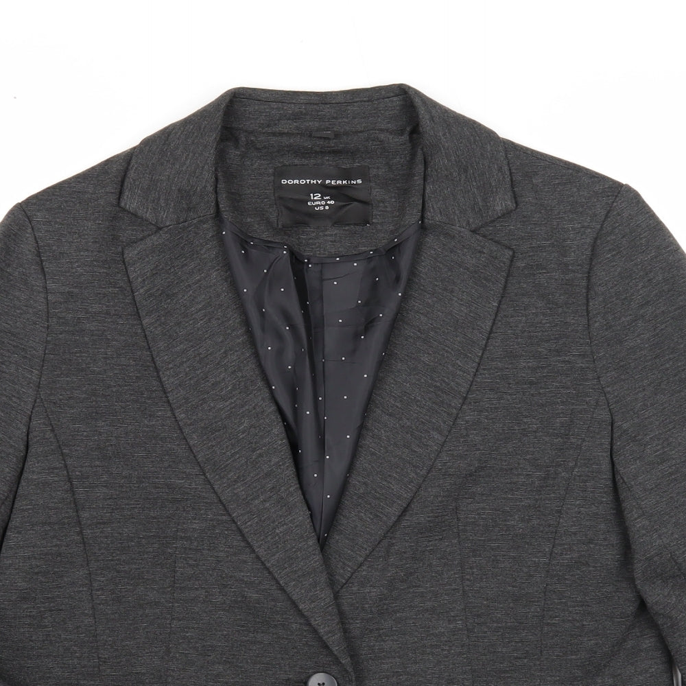 Womens UK Size 12 Dorothy Perkins Grey Jacket