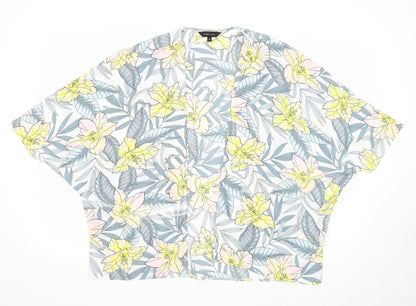 Womens UK Size 6 New Look Multicoloured Kimono Blouse