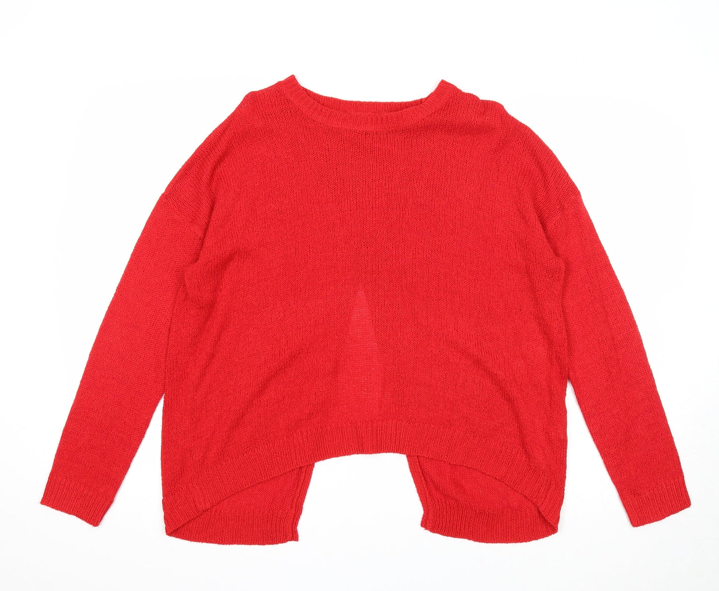 Womens UK Size M New Look Red Pullover Jumper