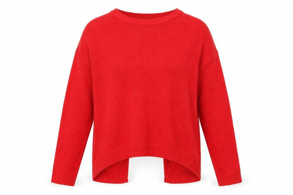 Womens UK Size M New Look Red Pullover Jumper