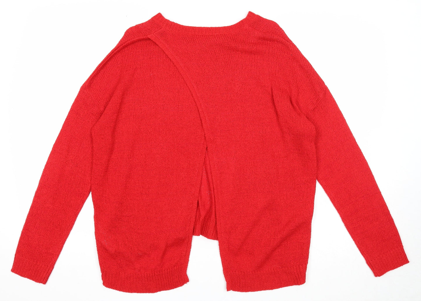 Womens UK Size M New Look Red Pullover Jumper